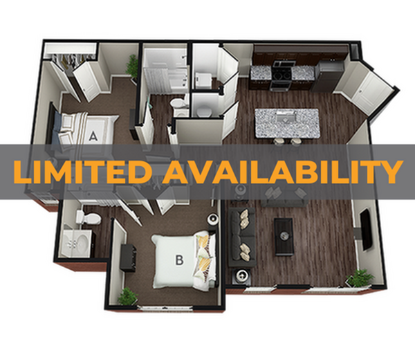 2BR/2BA – Hampshire
