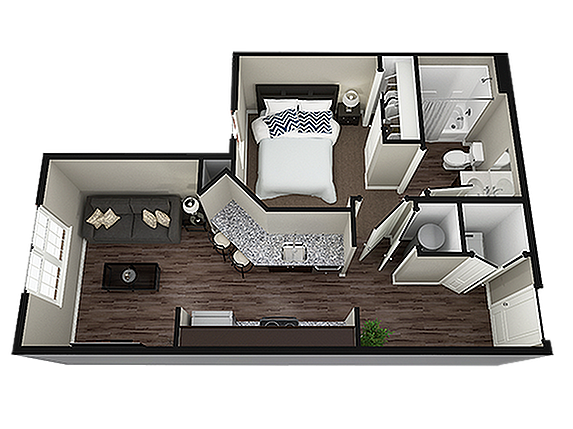 1BR/1BA – Kingston