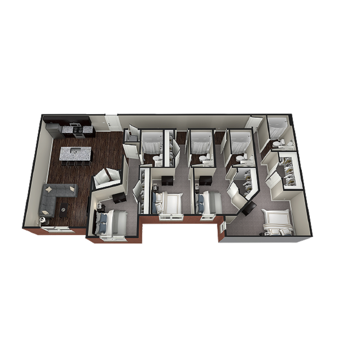 4BR/4BA – Cambridge floor plan