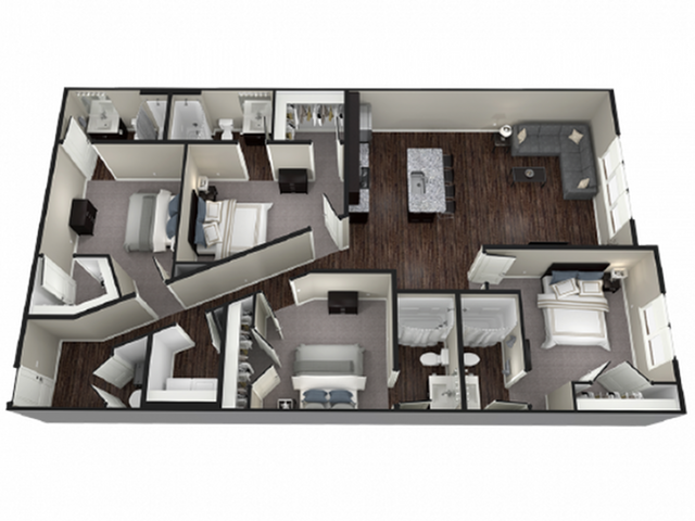4BR/4BA – Oxford floor plan