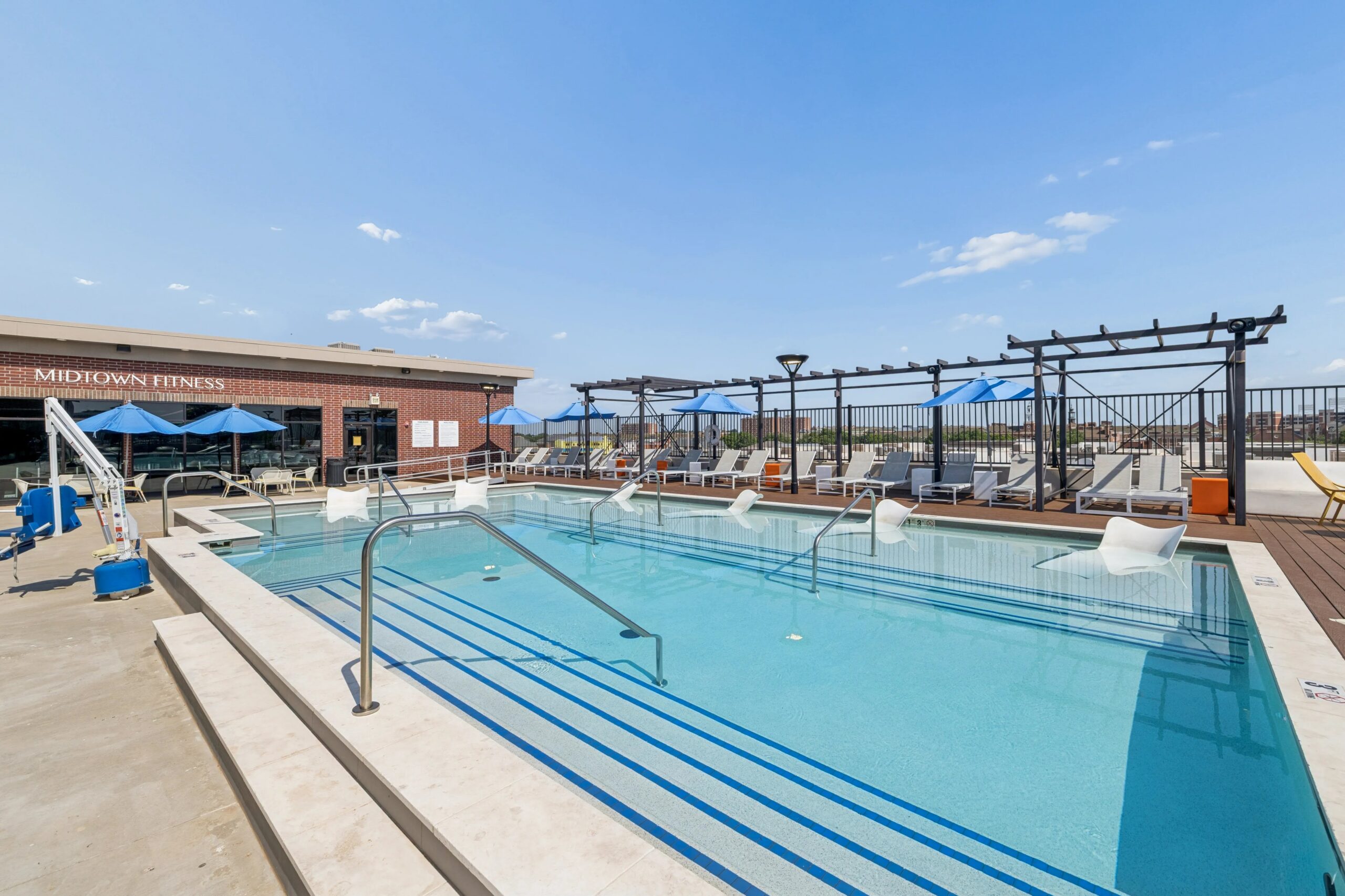 Swimming Pool at Midtown Student Apartments in Stillwater, OK